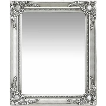Nástěnné zrcadlo barokní styl 50 x 60 cm stříbrné (320318)