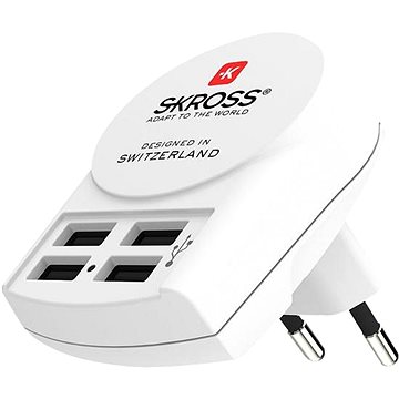 SKROSS euro USB, 4800mA, 4x USB výstup (DC26)
