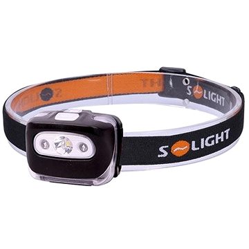 Solight čelová LED svítilna 3W + červené světlo 3x AAA (8592718028435)