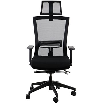 Otočná židle s prodlouženým sedákem HOPE BLACK MECHANISMUS (Stema_5903917403870)
