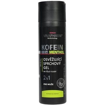 VIVACO Vivapharm Kofeinový sprchový gel 2v1 s mentholem pro muže (8595635211904)