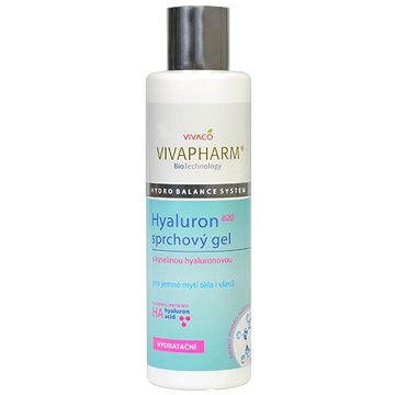 VIVACO Vivapharm Sprchový gel s kyselinou hyaluronovou pro mytí těla i vlasů 200 ml (8595635216862)
