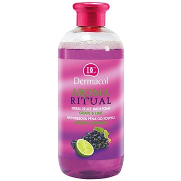 DERMACOL Aroma Ritual Grape & Lime Stress Relief Bath Foam 500 ml (8590031104454)