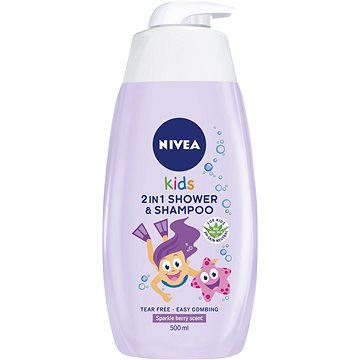 NIVEA Kids 2in1 Shower & Shampoo Girl 500 ml (9005800321240)