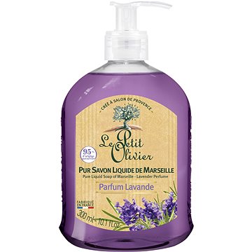LE PETIT OLIVIER Pure Liquid Soap of Marseille - Lavender Perfume 300 ml (3549620006001)