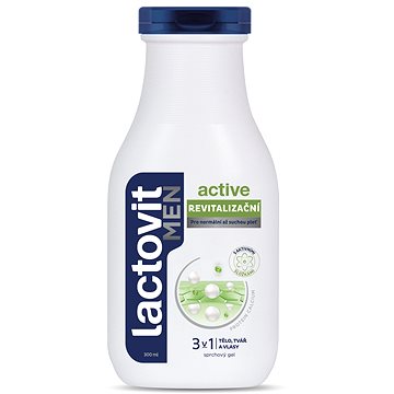 LACTOVIT Men Active revitalizující 3v1 sprchový gel 300 ml (8411660420916)