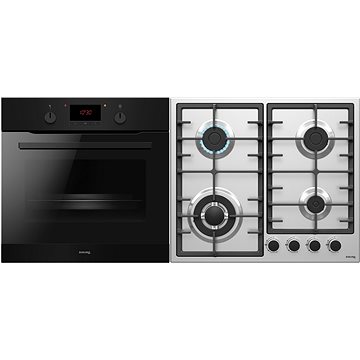 Siguro BO-G35 Built-in Oven Black + Siguro HB-G25 Gas Cooktop