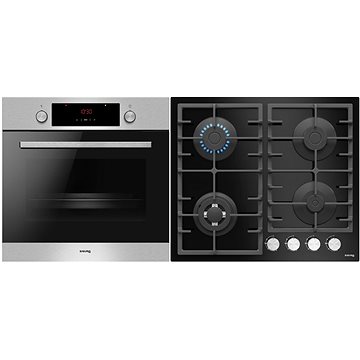 Siguro BO-L35 Built-in Hot Air Oven Inox + Siguro HB-G35 Gas Cooktop