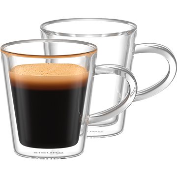 Siguro Hrnek z dvoustěnného skla Espresso, 90 ml, 2 ks (SGR-GW-D090Z)