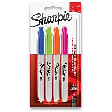 SHARPIE Fine, 4 doplňkové barvy (3026980654030)