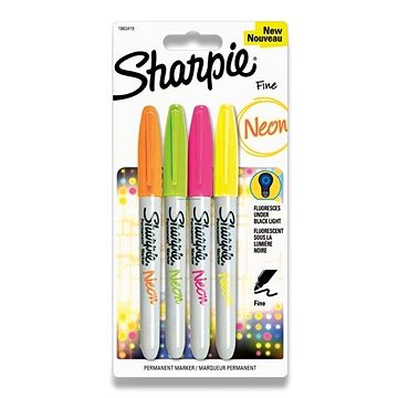 SHARPIE Neon 1,4 mm, 4 barvy (3501179858555)