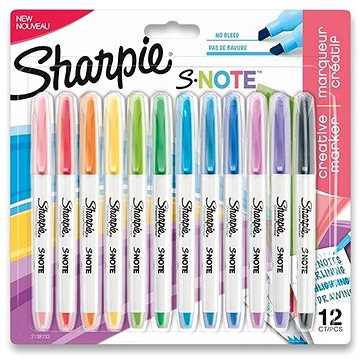SHARPIE S-Note, 12 barev (3026981382338)