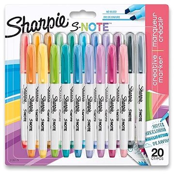 SHARPIE S-Note, 20 barev (3026981391798)