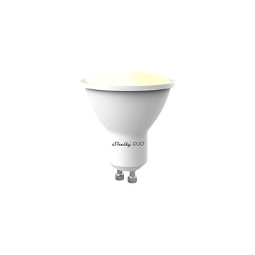 Shelly DUO G10, stmívatelná žárovka 475 lm, závit GU10, nastavitelná teplota bílé, WiFi (SHELLY-DUO-G10)