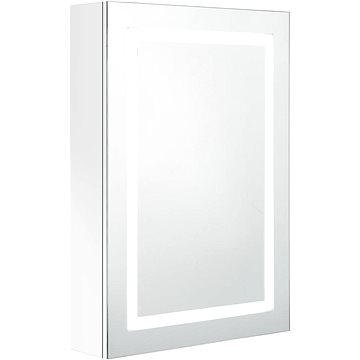 Shumee LED Koupelnová zrcadlová skříňka - zářivě bílá, 50 × 13 × 70 cm (326494)