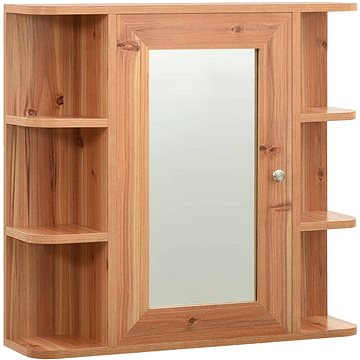 Shumee Koupelnová zrcadlová skříňka - dub, 66 × 17 × 63 cm, MDF (323603)