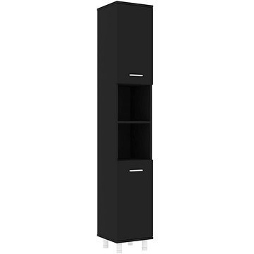 Shumee Kouplenová skříňka - černá, 30 × 30 × 179 cm, dřevotříska (802625)