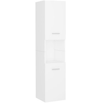 Shumee Koupelnová skříňka - bílá, 30 × 30 × 130 cm, dřevotříska (804997)