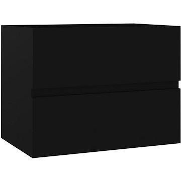 Shumee Skříňka pod umyvadlo - černá, 60 × 38,5 × 45 cm, dřevotříska (804738)
