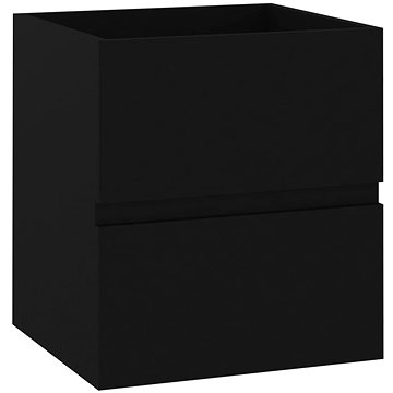 Shumee Skříňka pod umyvadlo - černá, 41 × 38,5 × 45 cm, dřevotříska (804729)