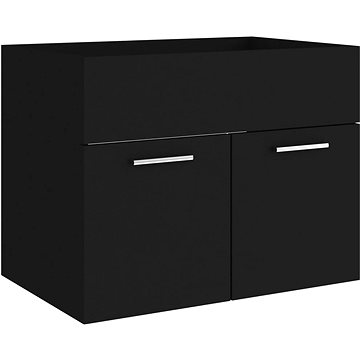 Shumee Skříňka pod umyvadlo - černá, 60 × 38,5 × 46 cm, dřevotříska (804648)