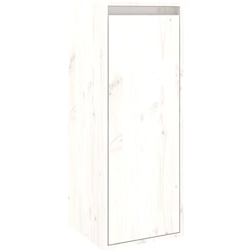 Shumee Nástěnná skříňka - bílá, 30 × 30 × 80 cm, masivní borové dřevo (813497)