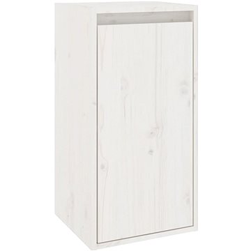 Shumee Nástěnná skříňka - bílá, 30 × 30 × 60 cm, masivní borové dřevo (813487)