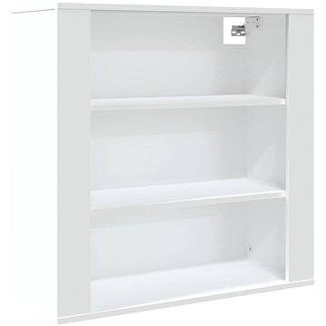Shumee Nástěnná skříňka - bílá, 80 × 33 × 80 cm, kompozitní dřevo (816592)