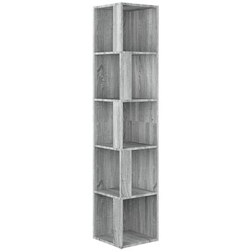 Shumee Rohová skříňka - šedá sonoma, 33 × 33 × 164,5 cm, kompozitní dřevo (816027)