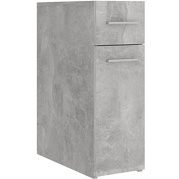 Shumee Úložná skříňka - betonově šedá, 20 × 45,5 × 60 cm, dřevotříska (804215)