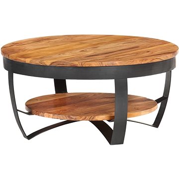 SHUMEE Konferenční stolek 65 × 65 × 32 cm masivní akáciové dřevo, 289616 (289616)
