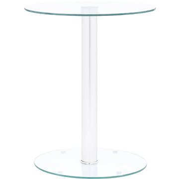 SHUMEE Konferenční stolek průhledný 40 cm tvrzené sklo, 322780 (322780)