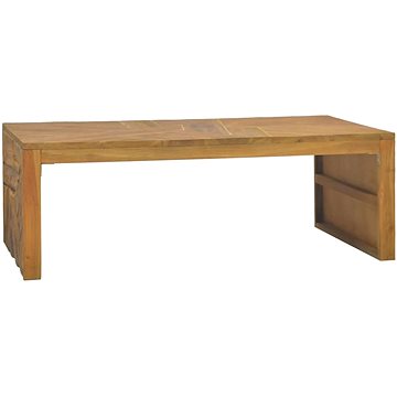 SHUMEE Konferenční stolek erozní masivní teak 110 × 60 × 38 cm, 326174 (326174)