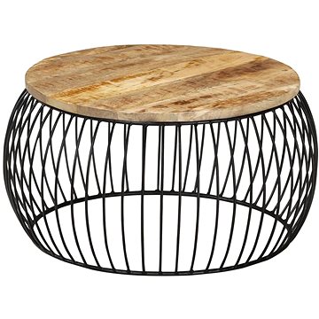 SHUMEE Konferenční stolek O 68 cm hrubé mangovníkové dřevo, 338020 (338020)
