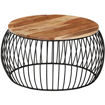 SHUMEE Konferenční stolek O 68 cm masivní akáciové dřevo, 338021 (338021)