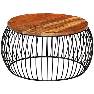SHUMEE Konferenční stolek O 68 cm masivní recyklované dřevo , 338022 (338022)