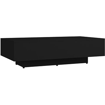 SHUMEE Konferenční stolek černý 115 × 60 × 31 cm dřevotříska, 803390 (803390)