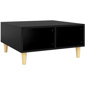 SHUMEE Konferenční stolek černý 60 × 60 × 30 cm dřevotříska, 805978 (805978)