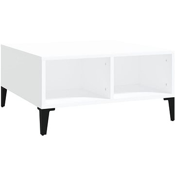 SHUMEE Konferenční stolek bílý 60 × 60 × 30 cm dřevotříska, 805986 (805986)