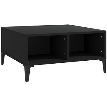 SHUMEE Konferenční stolek černý 60 × 60 × 30 cm dřevotříska, 805987 (805987)