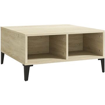 SHUMEE Konferenční stolek dub sonoma 60 × 60 × 30 cm dřevotříska, 805989 (805989)
