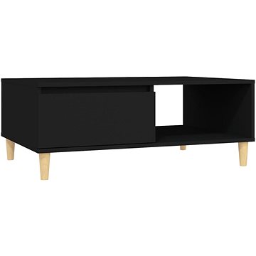SHUMEE Konferenční stolek černý 90 × 60 × 35 cm dřevotříska, 805996 (805996)