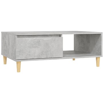 SHUMEE Konferenční stolek betonově šedý 90 × 60 × 35 cm dřevotříska , 805999 (805999)
