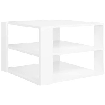 SHUMEE Konferenční stolek bílý 60 × 60 × 40 cm dřevotříska, 806319 (806319)