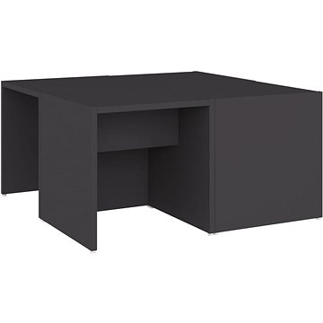 SHUMEE Konferenční stolky 4 ks šedé 33 × 33 × 33 cm dřevotříska, 806815 (806815)