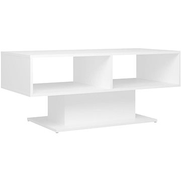 SHUMEE Konferenční stolek bílý 103,5 × 50 × 44,5 cm dřevotříska, 806822 (806822)