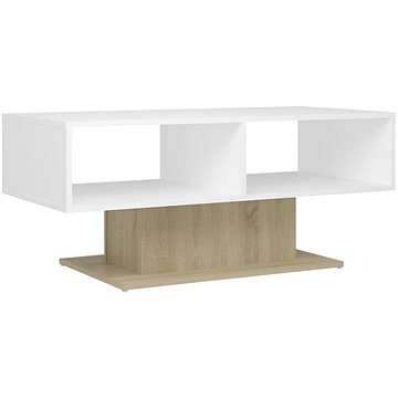 SHUMEE Konferenční stolek bílý dub sonoma 103,5 × 50 × 44,5 cm dřevotříska, 806827 (806827)