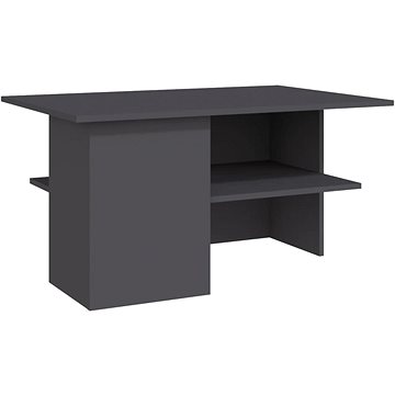 SHUMEE Konferenční stolek šedý 90 × 60 × 46,5 cm dřevotříska, 806851 (806851)