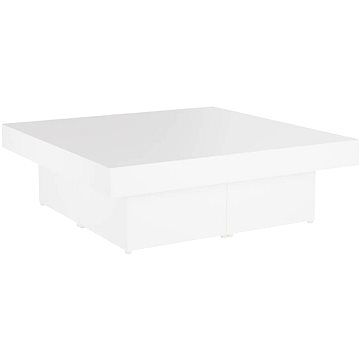 SHUMEE Konferenční stolek bílý 90 × 90 × 28 cm dřevotříska, 806912 (806912)