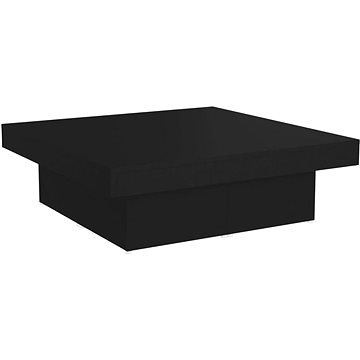 SHUMEE Konferenční stolek černý 90 × 90 × 28 cm dřevotříska, 806913 (806913)